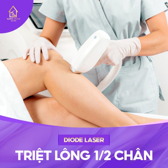 Triệt lông Diode Laser 1/2 Chân