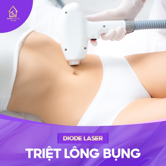 Triệt lông Diode Laser Bụng