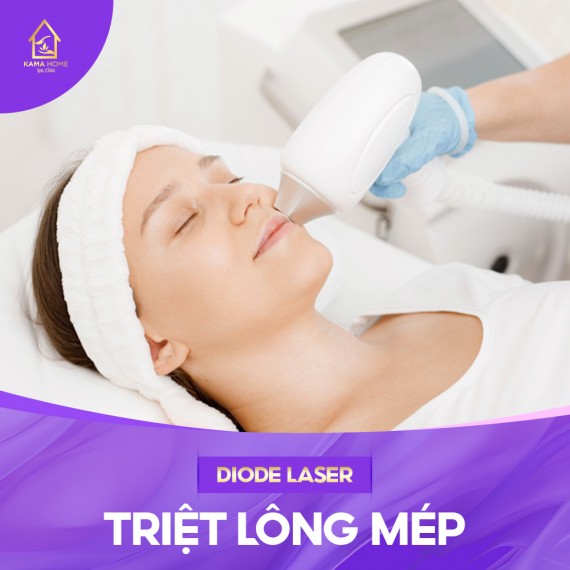 Triệt lông Diode Laser Mép